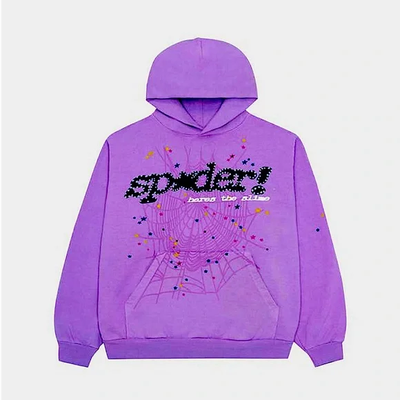 Universal | Sweaters | Sp5der Hoodie Purplesize M | Poshmark